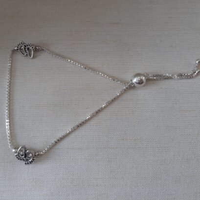 Baby Footprint Silver Anklet