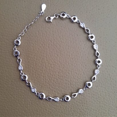 Infinity silver bracelet