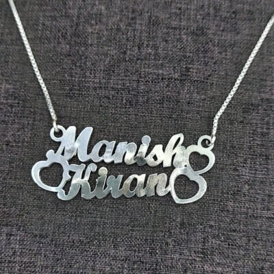 personalised couple name necklace