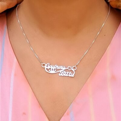 personalised couple name necklace