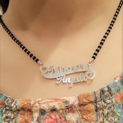 customised couple name mangalsutra