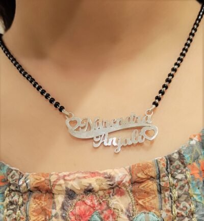 personalised couple name mangalsutra