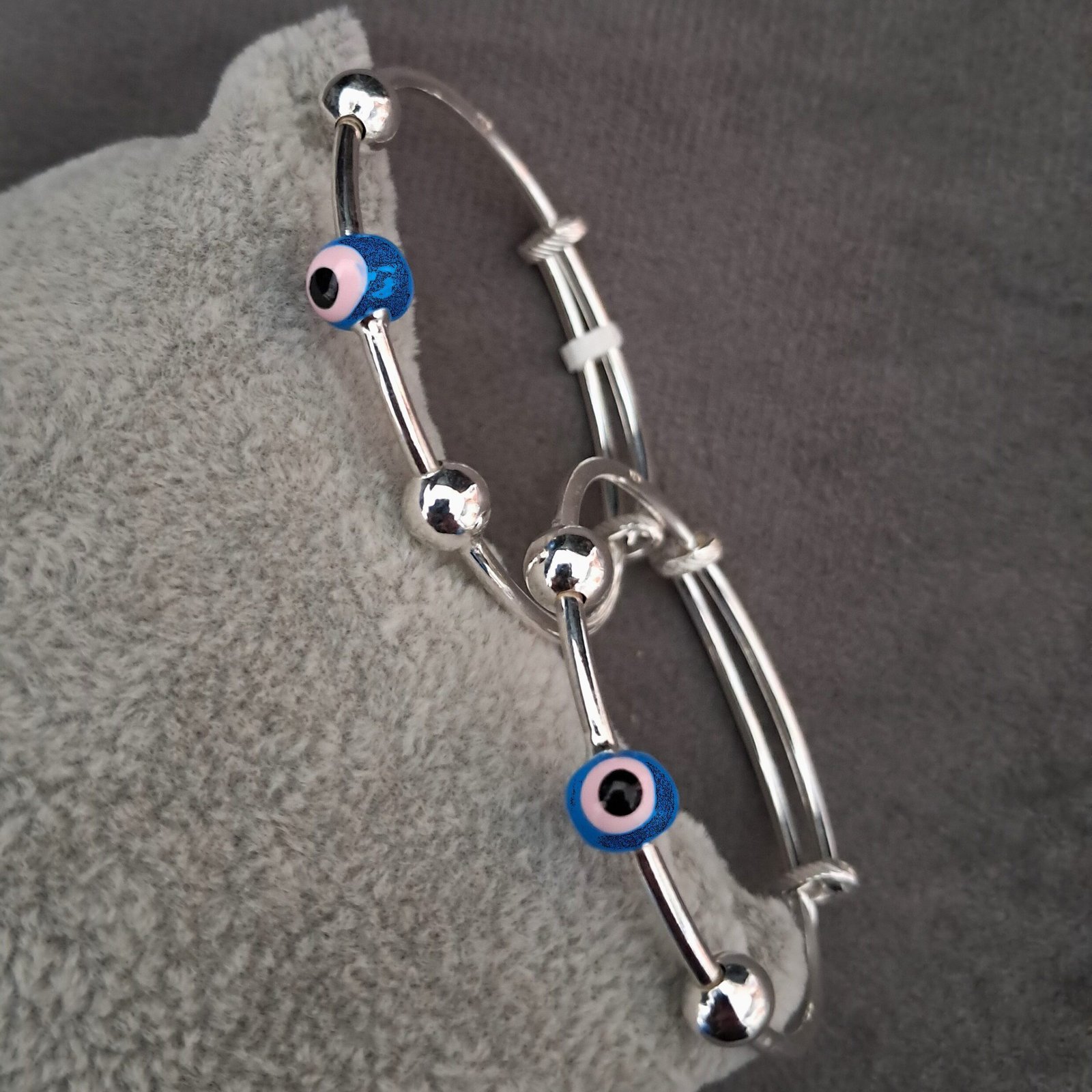 Silver Kada Evil Eye Bracelet For Kids Evil Eye Baby Silver Kada