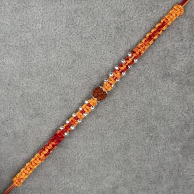 Premium silver rakhi for brother – Pure silver with detailed craftsmanship