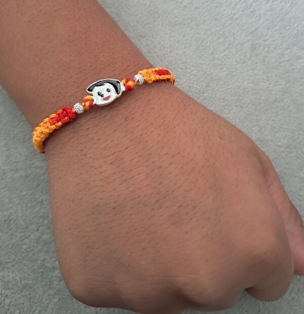Premium silver rakhi for brother – Pure silver with detailed craftsmanship