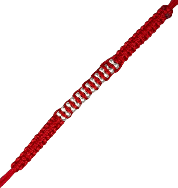 Premium silver rakhi for brother – Pure silver with detailed craftsmanship