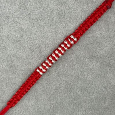 Ball silver rakhi