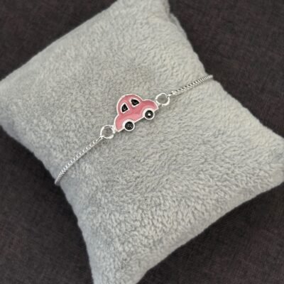 Car silver chain kids rakhi