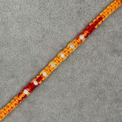 Premium silver rakhi for brother – Pure silver with detailed craftsmanship