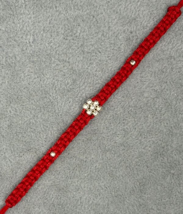 Premium silver rakhi for brother – Pure silver with detailed craftsmanship