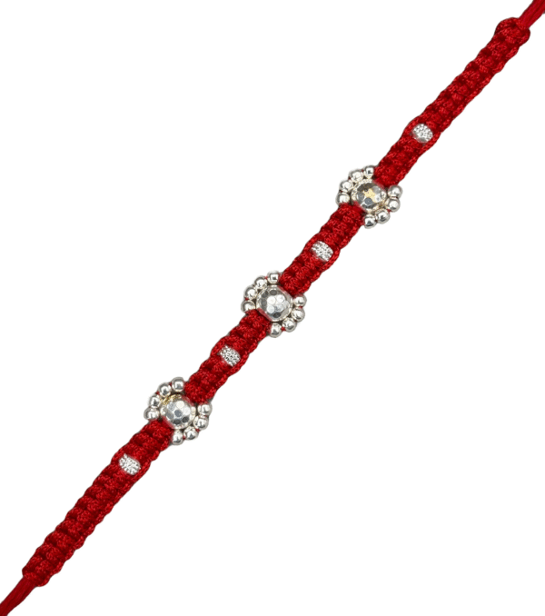 Premium silver rakhi for brother – Pure silver with detailed craftsmanship
