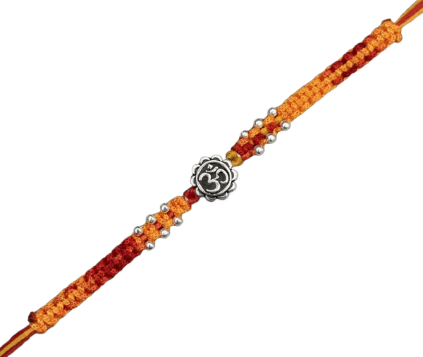 Premium silver rakhi for brother – Pure silver with detailed craftsmanship