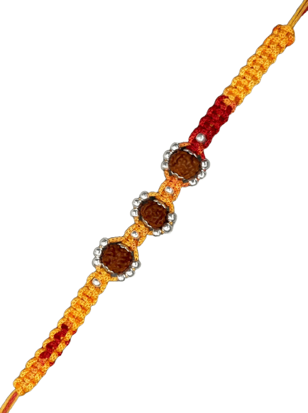 Premium silver rakhi for brother – Pure silver with detailed craftsmanship