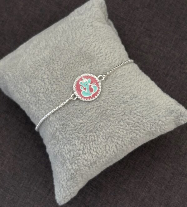 Premium silver rakhi for brother – Pure silver with detailed craftsmanship