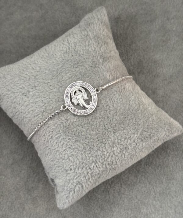 Premium silver rakhi for brother – Pure silver with detailed craftsmanship