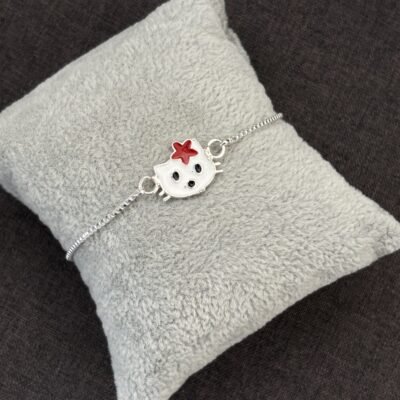 "Premium silver rakhi for brother – Pure silver with detailed craftsmanship"