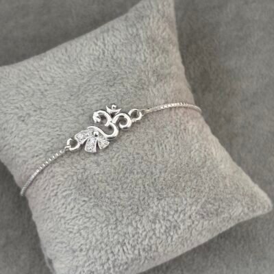 Premium silver rakhi for brother – Pure silver with detailed craftsmanship