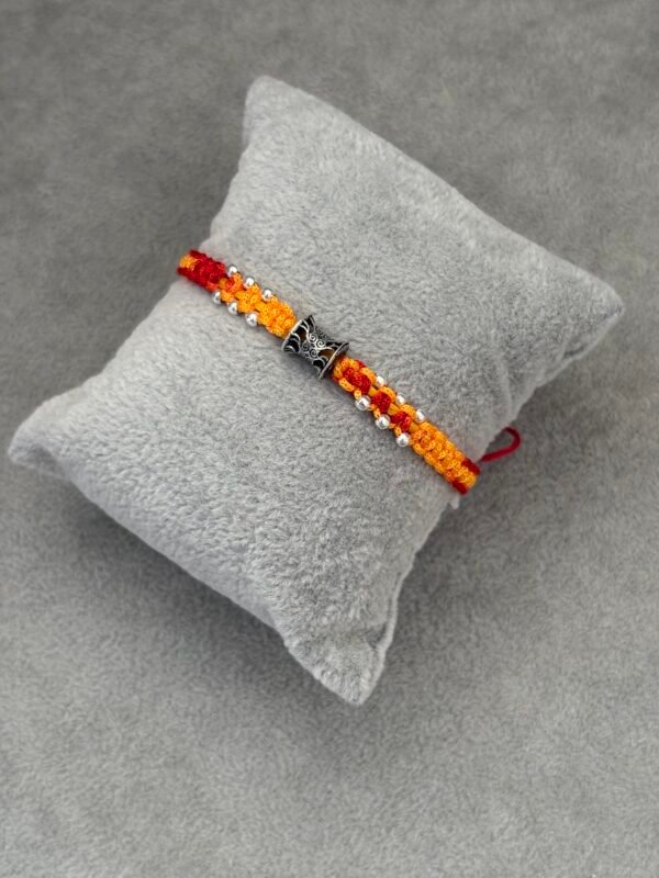 Premium silver rakhi for brother – Pure silver with detailed craftsmanship
