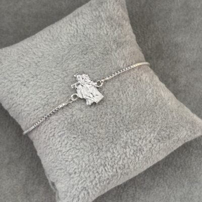 Premium silver rakhi for brother – Pure silver with detailed craftsmanship