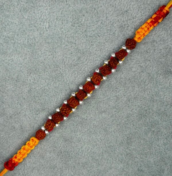 Premium silver rakhi for brother – Pure silver with detailed craftsmanship