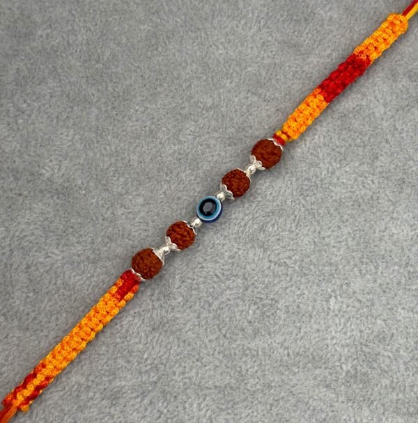 Premium silver rakhi for brother – Pure silver with detailed craftsmanship