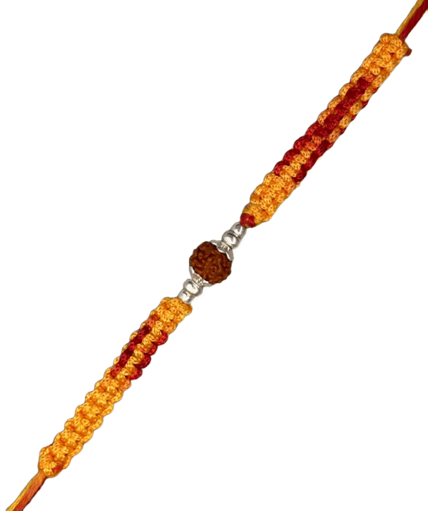 Premium silver rakhi for brother – Pure silver with detailed craftsmanship