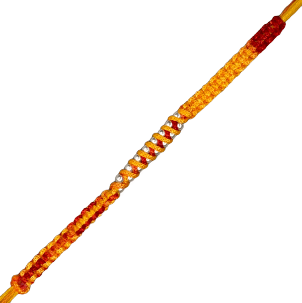 Premium silver rakhi for brother – Pure silver with detailed craftsmanship