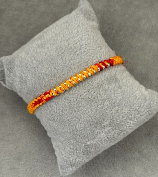 Premium silver rakhi for brother – Pure silver with detailed craftsmanship