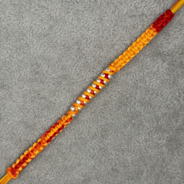 Premium silver rakhi for brother – Pure silver with detailed craftsmanship
