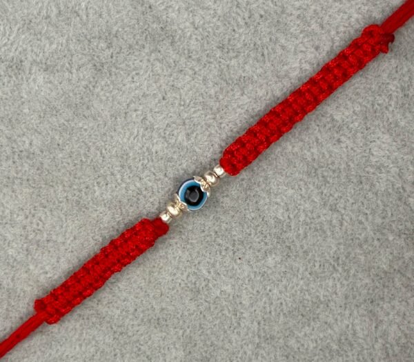 Evil eye silver rakhi