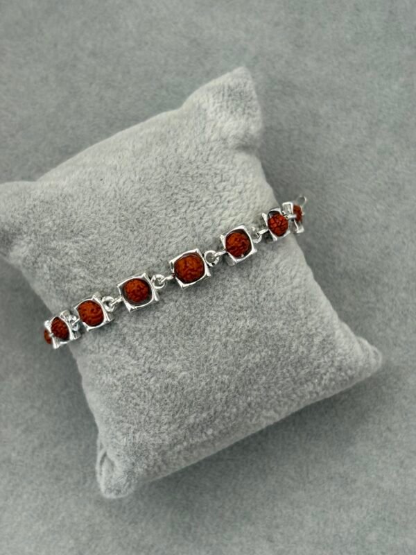 Silver Rudraksha Bracelet - Image 2