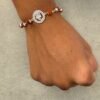 lord ganesha silver rudraksha bracelet - Image 3