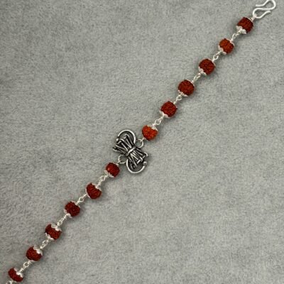 oxidised damru Rudraksha Bracelet