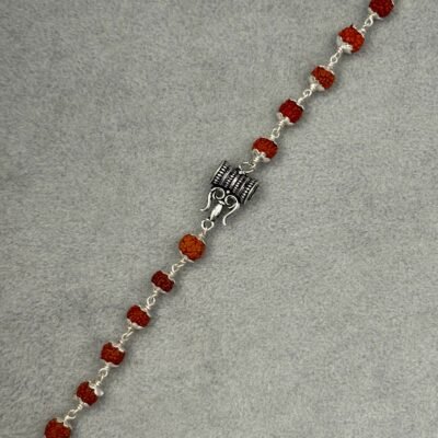 trishool damru Rudraksha Bracelet