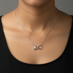 Infinity silver necklace