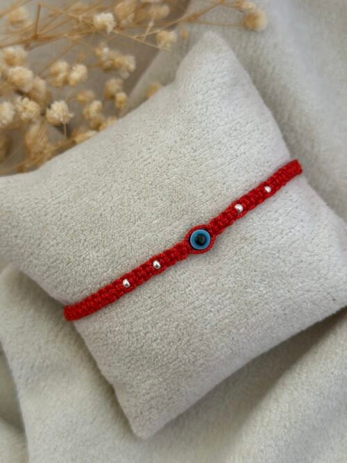 evil eye rudraksha silver rakhi
