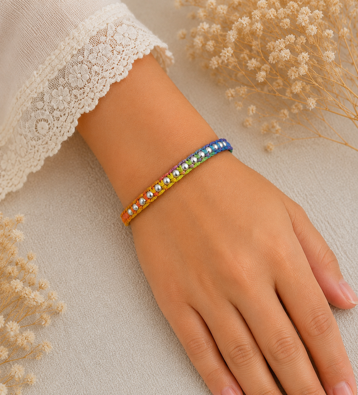 Multi Macrame Bracelet - Image 2