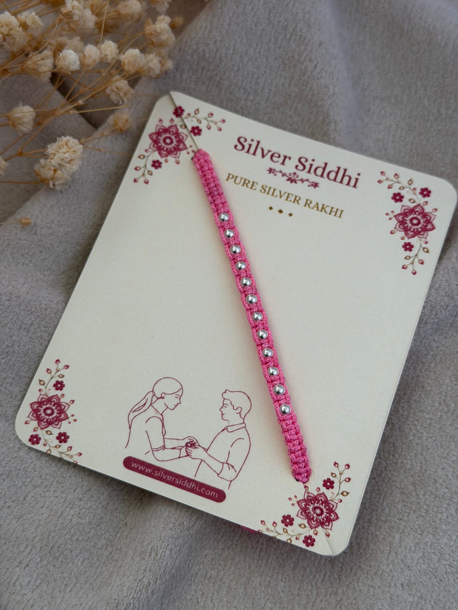 Pink Macrame Bracelet - Image 3