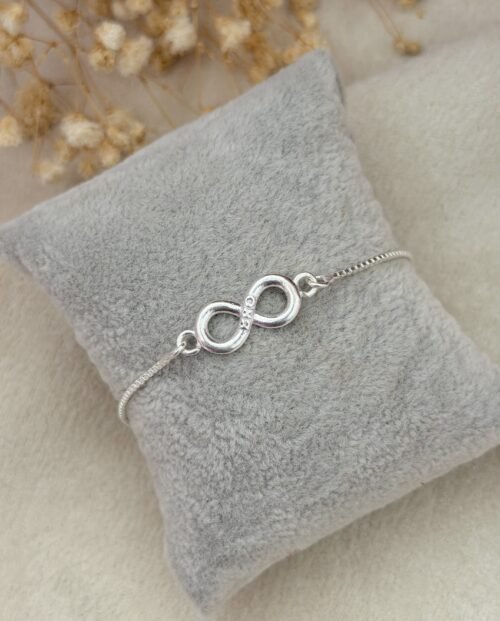 Infinity Silver Chain Rakhi