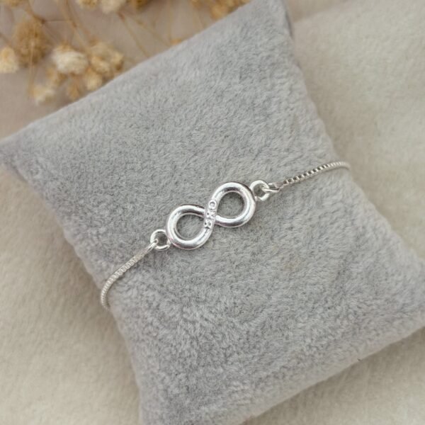 Infinity Silver Chain Rakhi