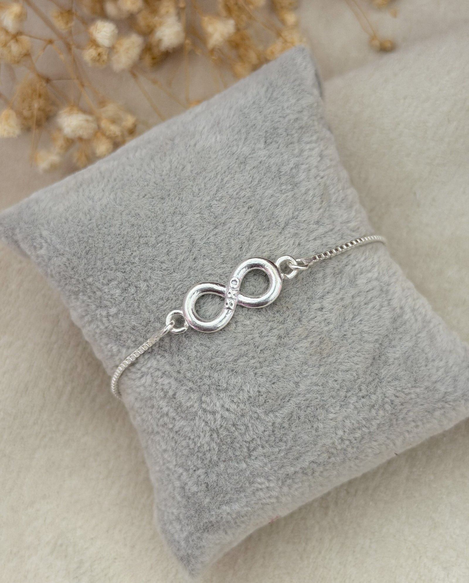 Infinity Silver Chain Rakhi