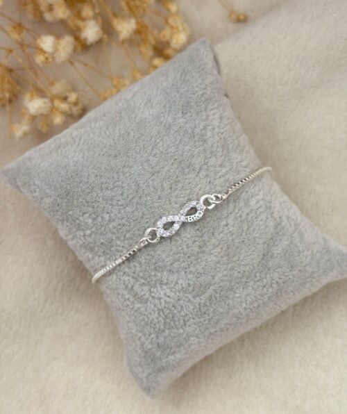 Infinity Silver Chain Rakhi