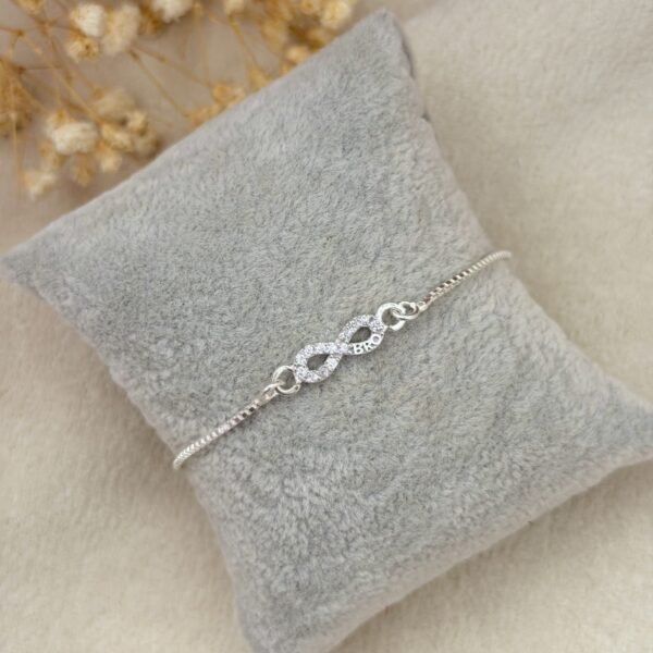 Infinity Silver Chain Rakhi