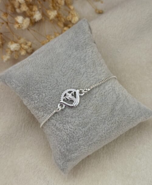 Ganesha Silver Chain Rakhi