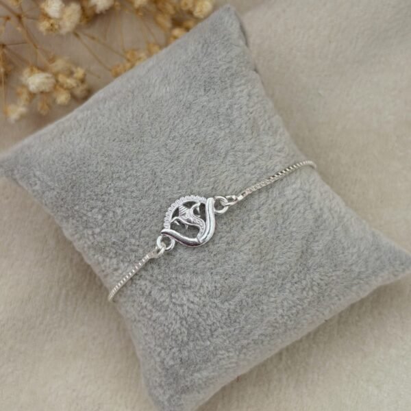 Ganesha Silver Chain Rakhi