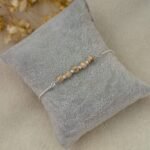 Tulsi Beads Silver Chain Rakhi