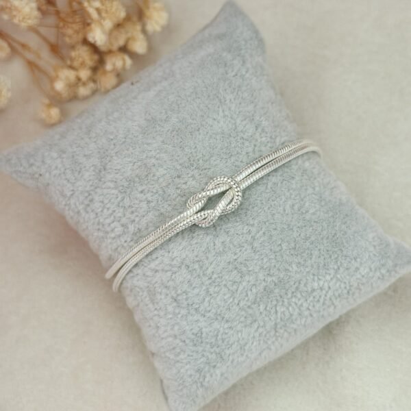 Infinity Knot Silver Chain rakhi