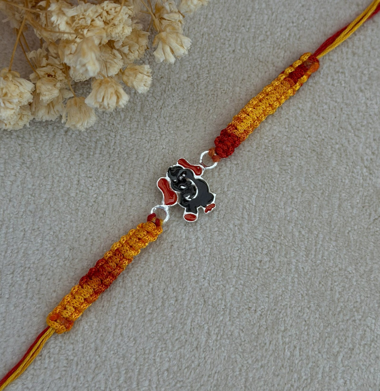 Elephant Silver Kids Rakhi - Image 3