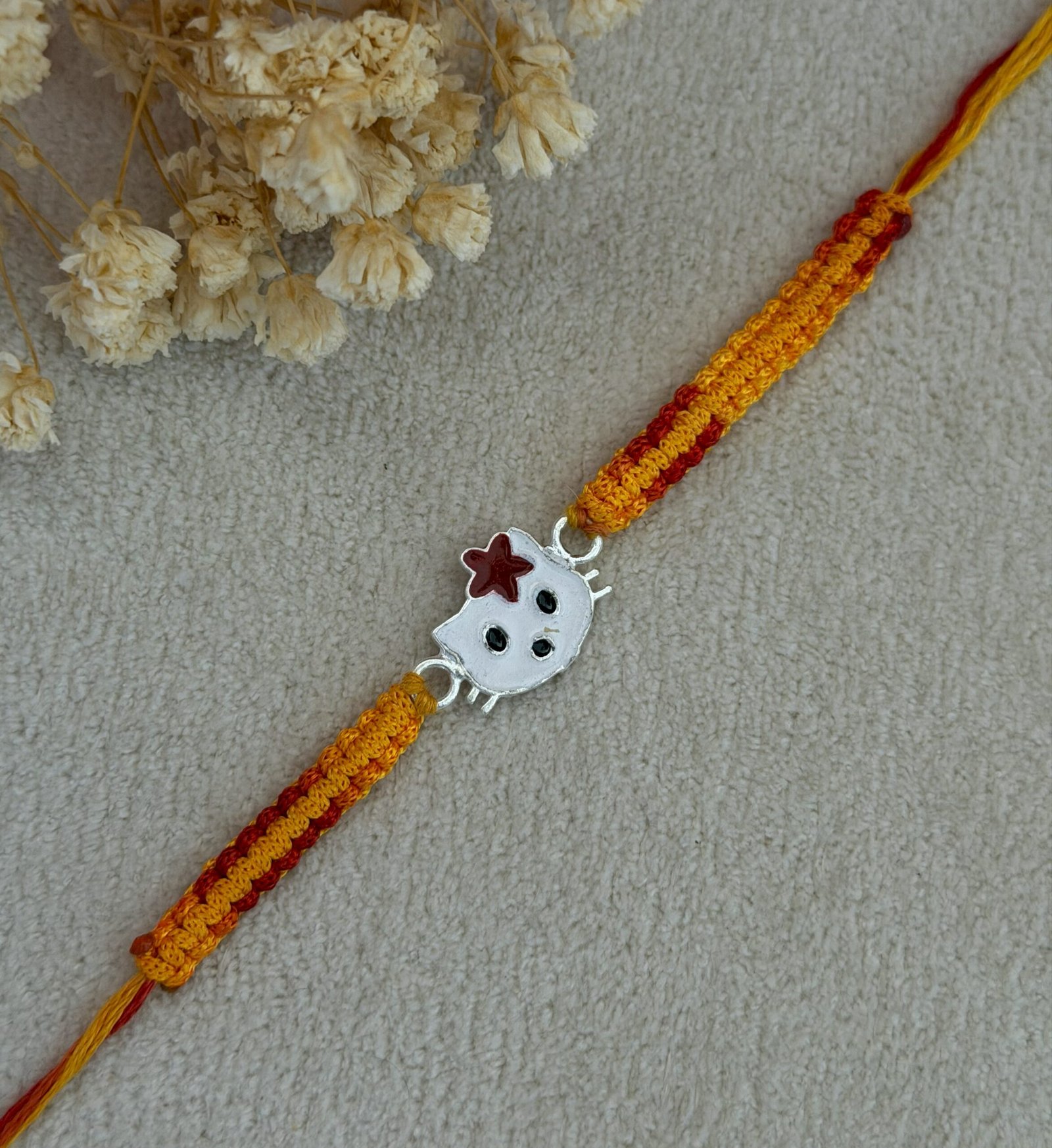 Kitty Silver Kids Rakhi - Image 2
