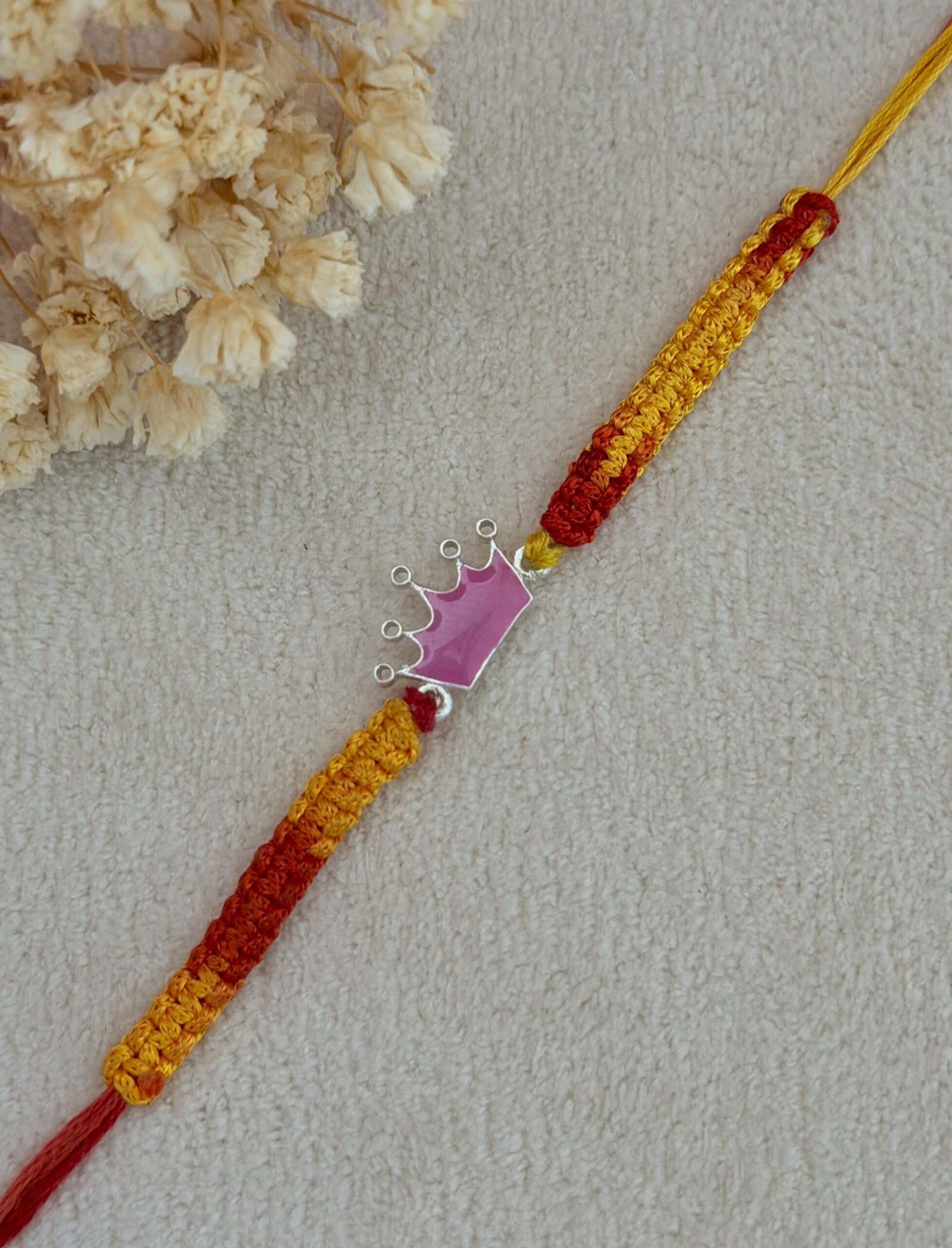 Crown Silver Kids Rakhi - Image 2